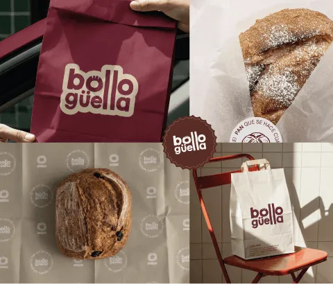 Composición panes y bolsas Bollo Güella mobile